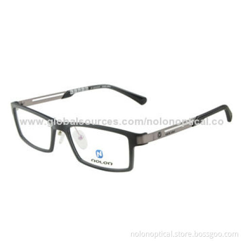 Ultem Optical Eyeglasses Full Rim Metal Temple